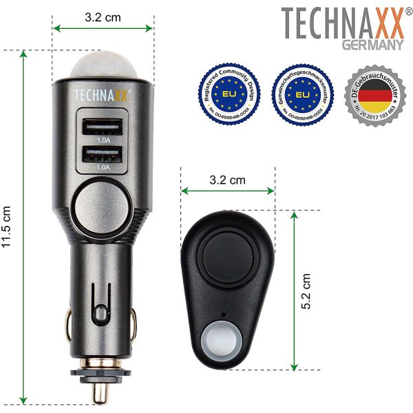 Technaxx car Alarm with Charging Function TX-100 - Зображення 4