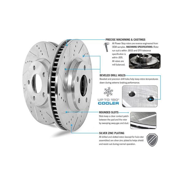 Power Stop® - Evolution Drilled and Slotted - Зображення 4